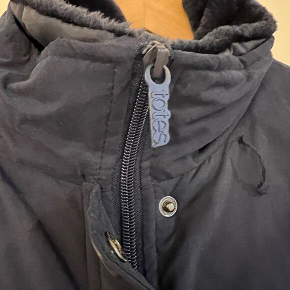 WEATHER STOPPERS Coat Jacket by Totes Size LP Powder Blue Hooded - Picture 8 of 14